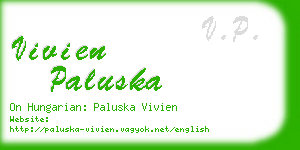 vivien paluska business card